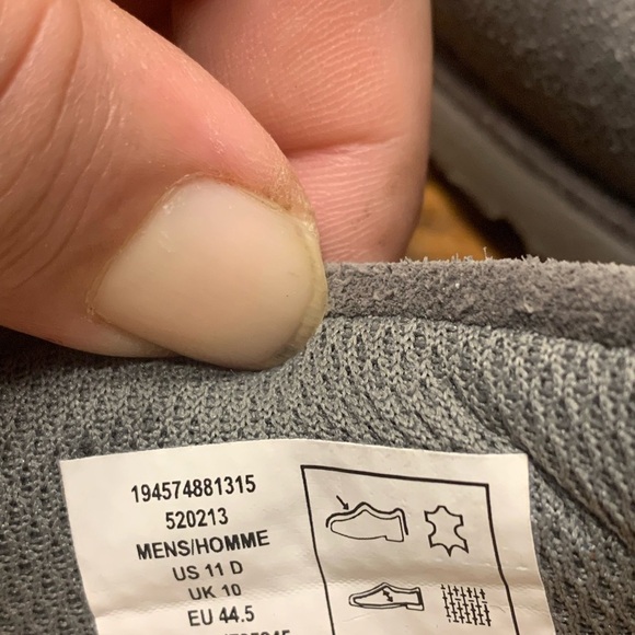 Lands' End Gray Penny Loafers Sleek Suede Slip-Ons Size 11D lightweight Flexble - Picture 13 of 13